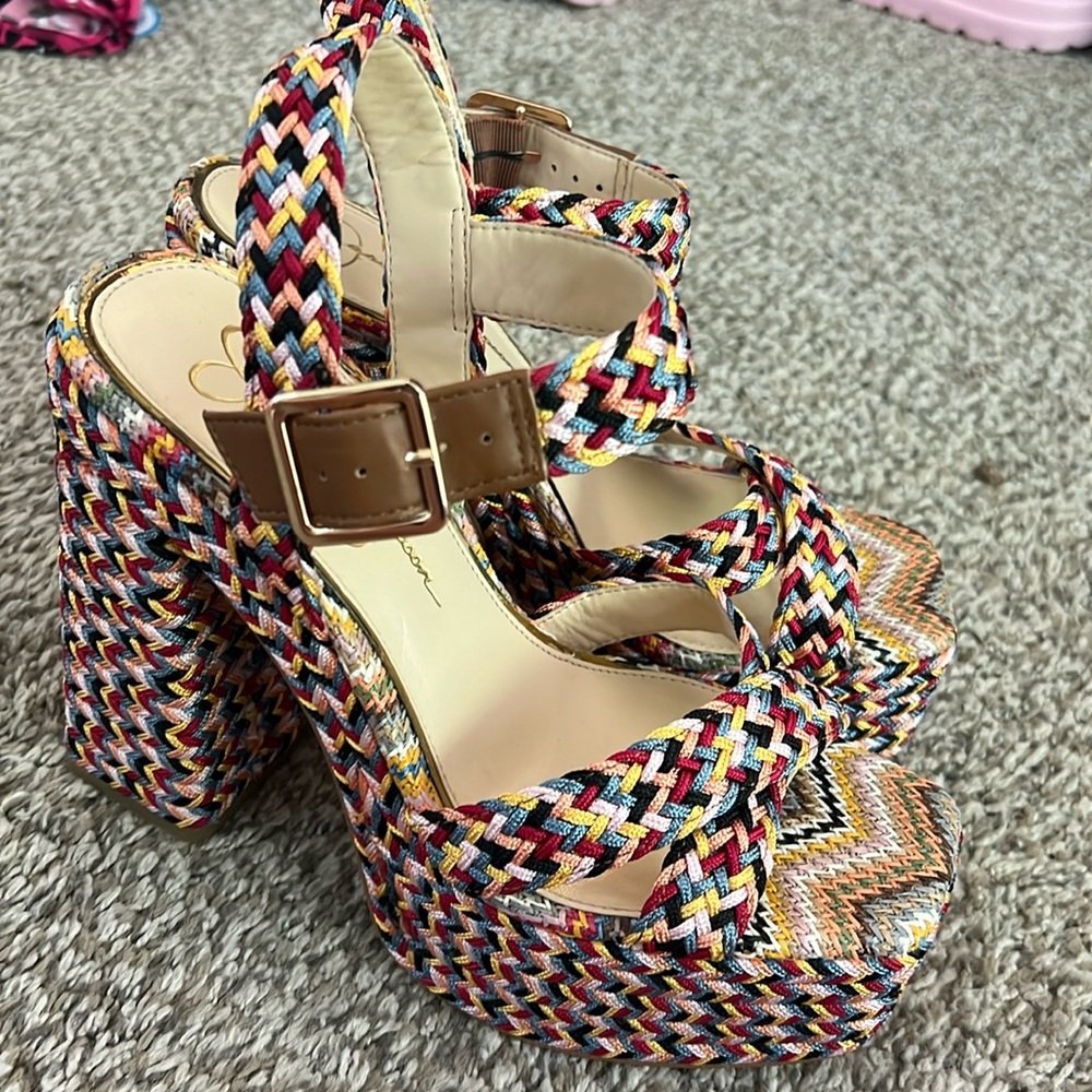 Jessica Simpson Woven Platform Sandals